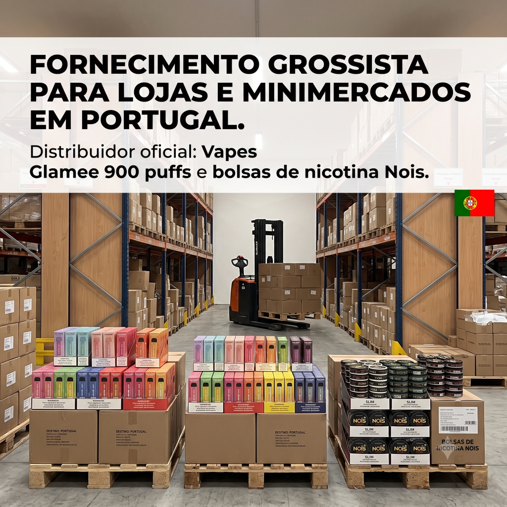 Grossista vapes e bolsas de nicotina Portugal