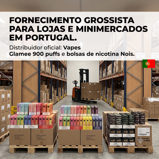 Grossista vapes e bolsas de nicotina Portugal