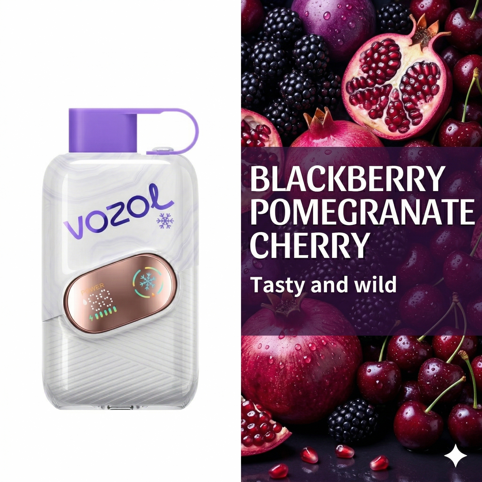 Vape Blackberry Pomegranate Cherry 50000 puff